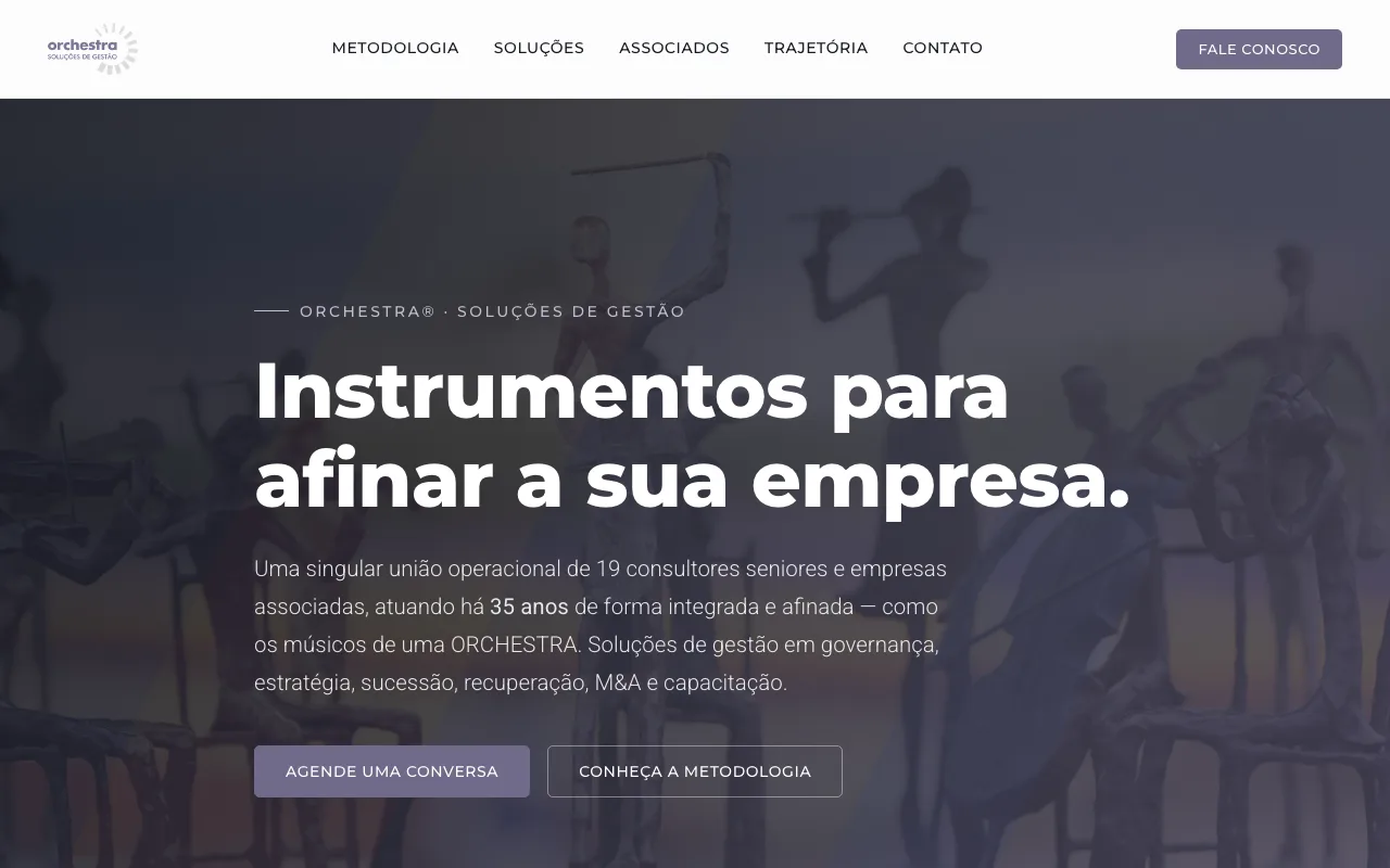 Site Orchestra Soluções de Gestão